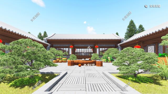 有規(guī)有矩、方正大氣的中式四合院設計圖推薦