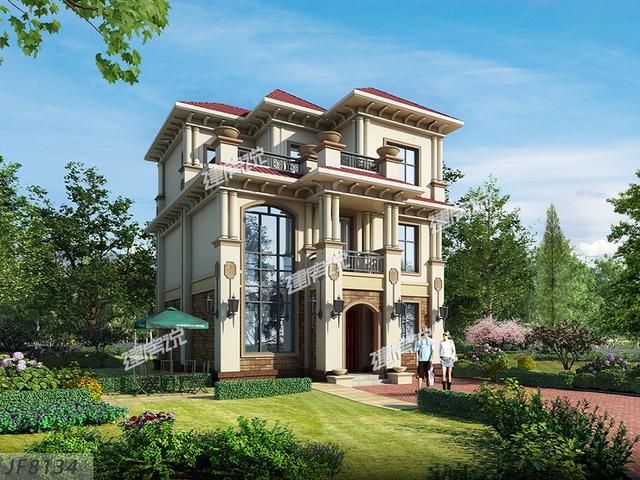 三層別墅設(shè)計(jì)圖，江西老表建了棟面寬僅9.5米，人人都夸氣派，成了全村焦點(diǎn)