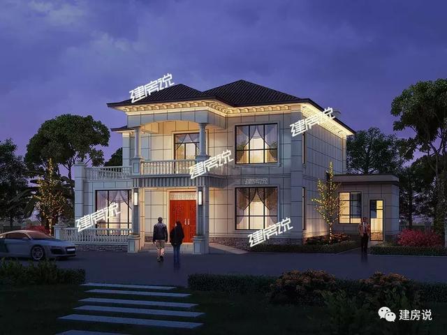 二層別墅設(shè)計圖，30萬建造，驚艷全村，分分鐘碾壓商品房