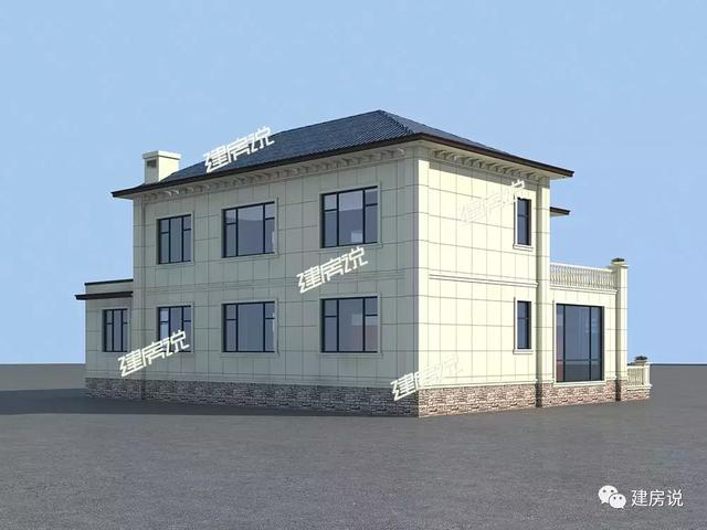 二層別墅設(shè)計圖，30萬建造，驚艷全村，分分鐘碾壓商品房