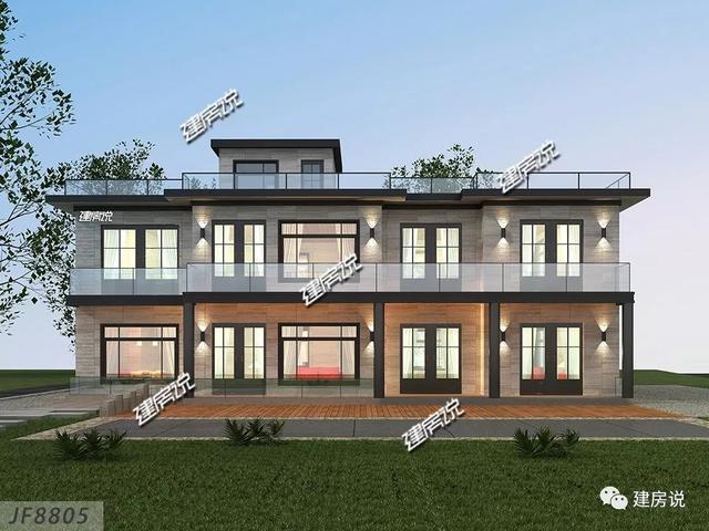 帶堂屋+大露臺的2層別墅設計圖，建棟人人羨慕又夸贊