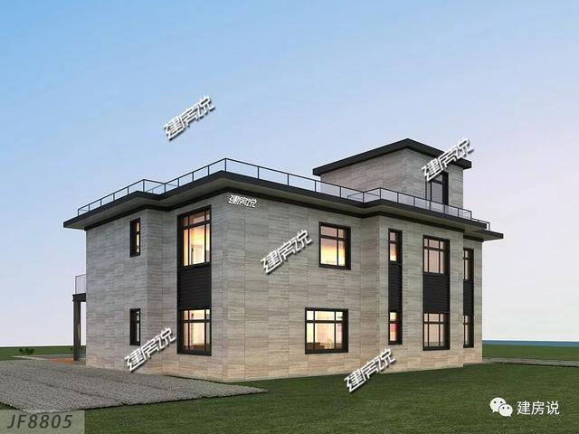 帶堂屋+大露臺的2層別墅設計圖，建棟人人羨慕又夸贊