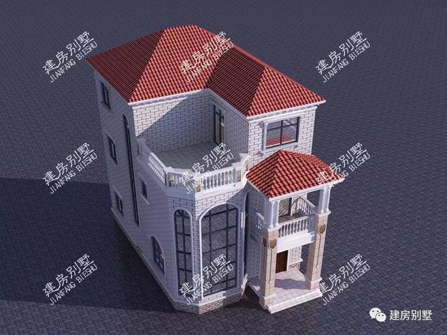 小面寬的鄉(xiāng)村自建房設(shè)計圖，第一棟平屋頂也很美，第二棟建起來30多萬