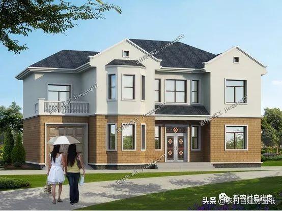 7款農(nóng)村二層別墅設計圖，每款都有大露臺，第4款讓人移不開眼睛