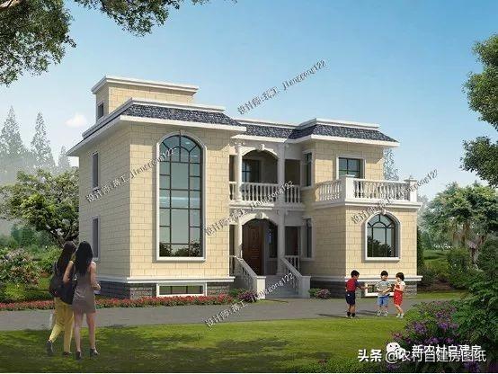 7款農(nóng)村二層別墅設計圖，每款都有大露臺，第4款讓人移不開眼睛