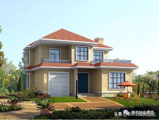 7款農(nóng)村二層別墅設計圖，每款都有大露臺，第4款讓人移不開眼睛