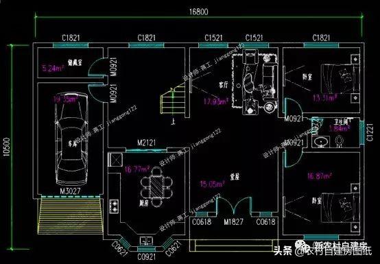 7款農(nóng)村二層別墅設計圖，每款都有大露臺，第4款讓人移不開眼睛
