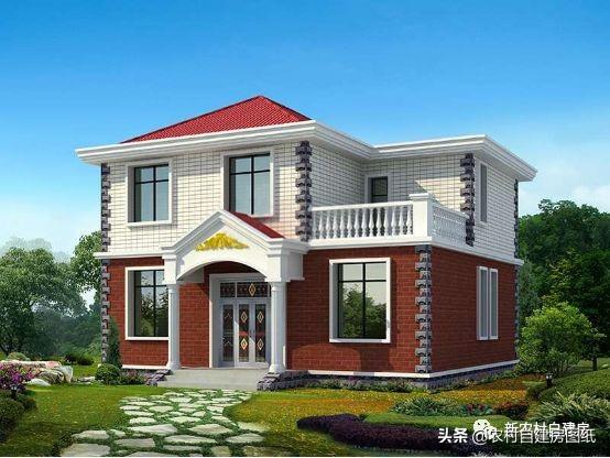 7款農(nóng)村二層別墅設計圖，每款都有大露臺，第4款讓人移不開眼睛