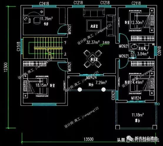 7款農(nóng)村二層別墅設計圖，每款都有大露臺，第4款讓人移不開眼睛