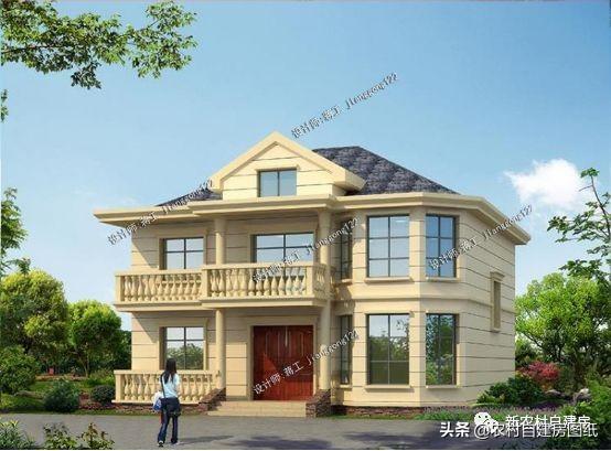 7款農(nóng)村二層別墅設計圖，每款都有大露臺，第4款讓人移不開眼睛