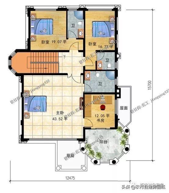 3款帶地下室農(nóng)村別墅設計圖，第1款人人建得起，第3一看就是有身份的人