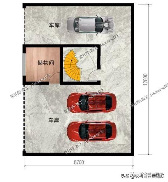 3款帶地下室農(nóng)村別墅設計圖，第1款人人建得起，第3一看就是有身份的人
