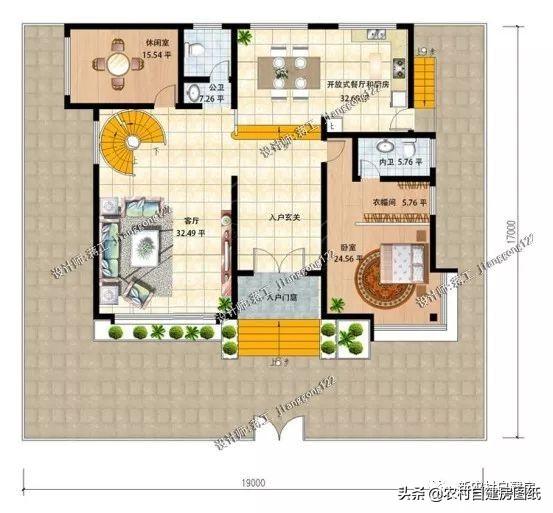 3款帶地下室農(nóng)村別墅設計圖，第1款人人建得起，第3一看就是有身份的人