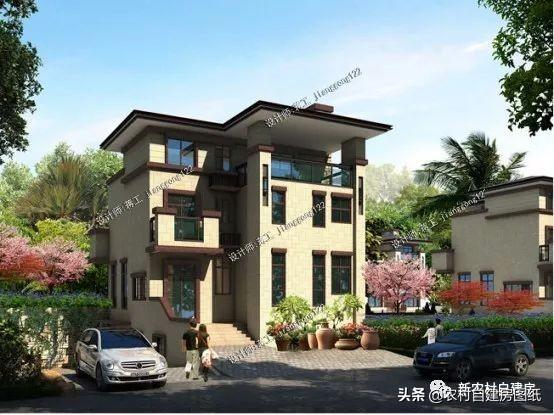 3款帶地下室農(nóng)村別墅設計圖，第1款人人建得起，第3一看就是有身份的人