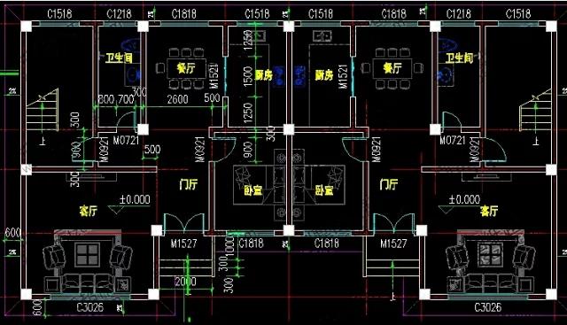 農(nóng)村兩兄弟雙拼設計圖：35萬單戶有4臥室，現(xiàn)代復古風格相結合！