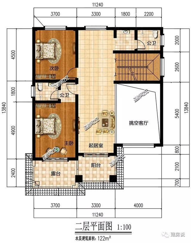 三層別墅設(shè)計(jì)圖，134㎡有顏有檔次，完勝大豪宅