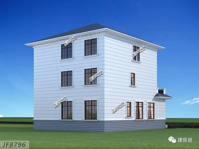 三層別墅設(shè)計(jì)圖，134㎡有顏有檔次，完勝大豪宅