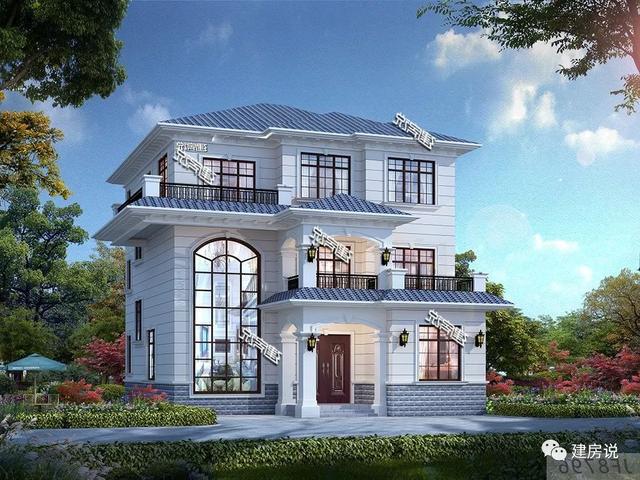 三層別墅設(shè)計(jì)圖，134㎡有顏有檔次，完勝大豪宅