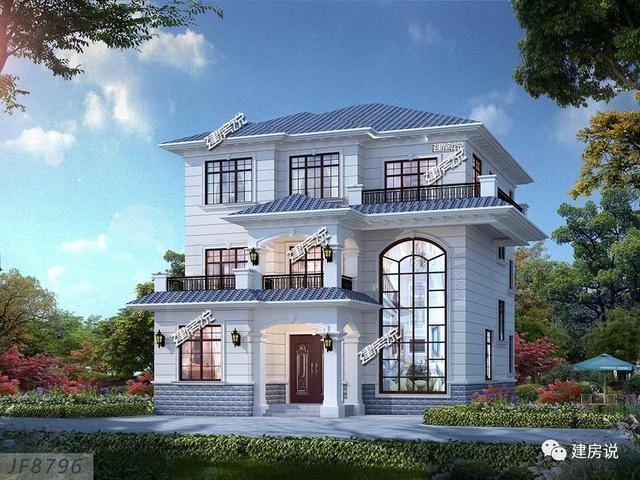 三層別墅設(shè)計(jì)圖，134㎡有顏有檔次，完勝大豪宅