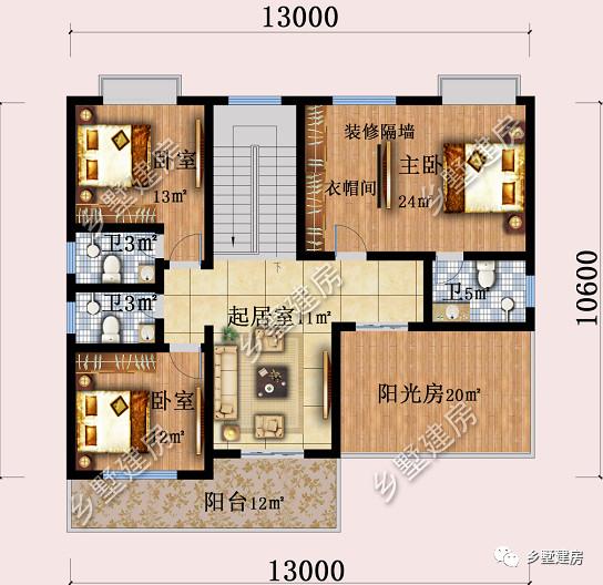 鄉(xiāng)村別墅設(shè)計圖，好看實用才是好用，帶有時尚陽光房，讓鄰居踏破門檻！