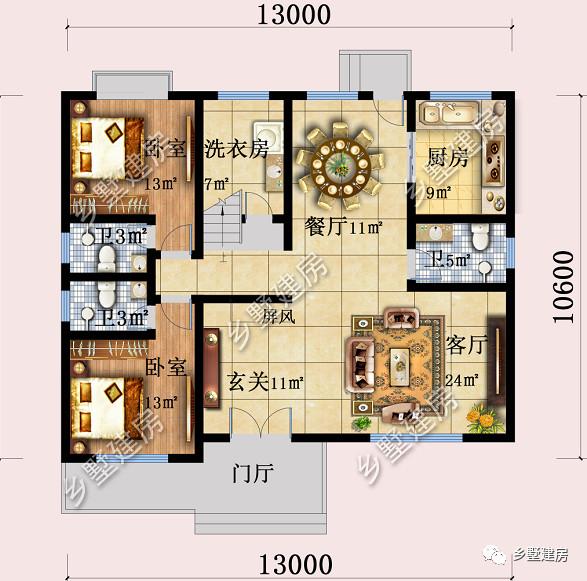鄉(xiāng)村別墅設(shè)計圖，好看實用才是好用，帶有時尚陽光房，讓鄰居踏破門檻！