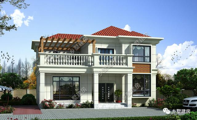 農(nóng)村朋友最喜歡的小二層別墅設(shè)計圖，不挑宅基地，施工簡單超級好！