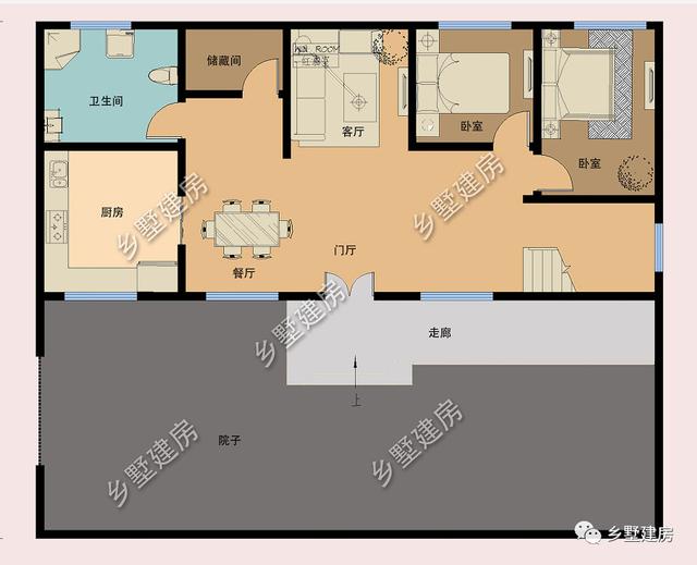 農(nóng)村朋友最喜歡的小二層別墅設(shè)計圖，不挑宅基地，施工簡單超級好！