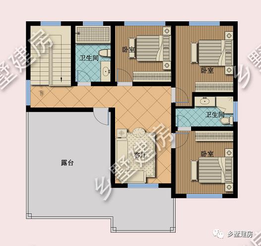 農(nóng)村朋友最喜歡的小二層別墅設(shè)計圖，不挑宅基地，施工簡單超級好！