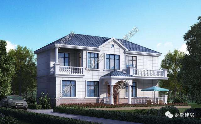 農(nóng)村朋友最喜歡的小二層別墅設(shè)計圖，不挑宅基地，施工簡單超級好！