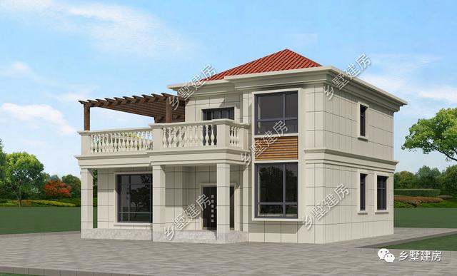 農(nóng)村朋友最喜歡的小二層別墅設(shè)計圖，不挑宅基地，施工簡單超級好！