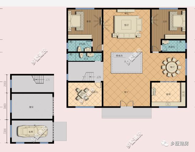 新年蓋好房，二層新中式別墅設(shè)計圖，建了招財納氣，財源滾滾來！