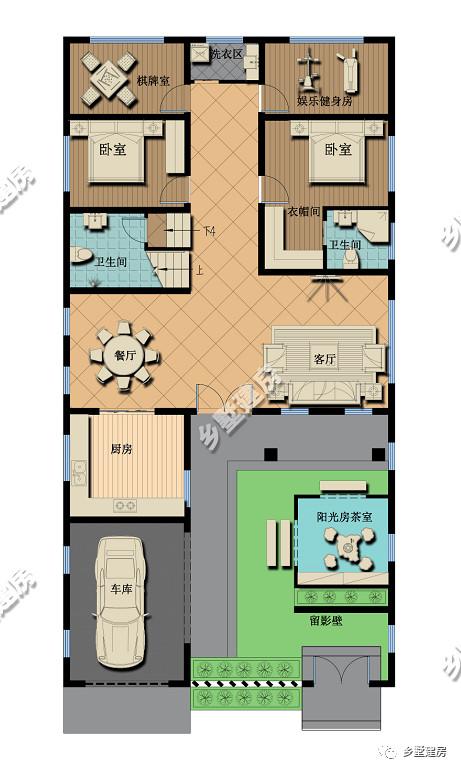 新年蓋好房，二層新中式別墅設(shè)計圖，建了招財納氣，財源滾滾來！