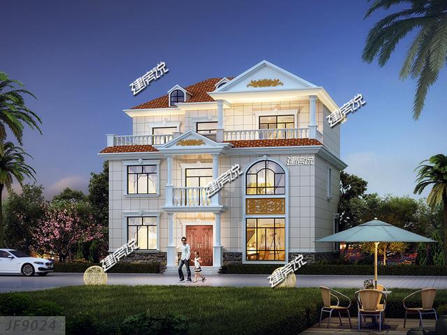 這棟三層歐式別墅設(shè)計(jì)圖深受農(nóng)村歡迎，蓋好了人人羨慕不已