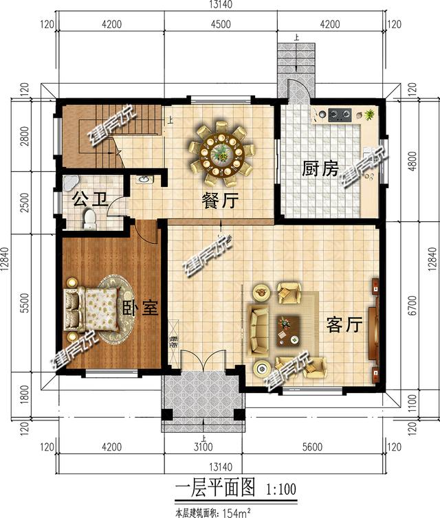 這棟三層歐式別墅設(shè)計(jì)圖深受農(nóng)村歡迎，蓋好了人人羨慕不已