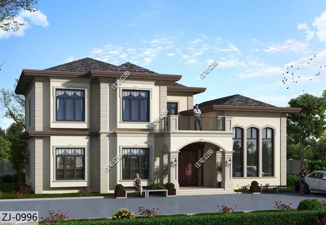 自建雙層歐式別墅，這款別墅設(shè)計(jì)圖設(shè)計(jì)真是絕了