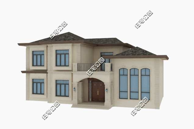 自建雙層歐式別墅，這款別墅設(shè)計(jì)圖設(shè)計(jì)真是絕了