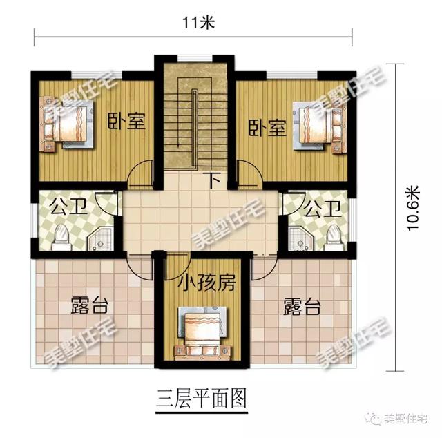 新款現(xiàn)代風別墅設(shè)計圖，外觀簡約時尚，占地116平