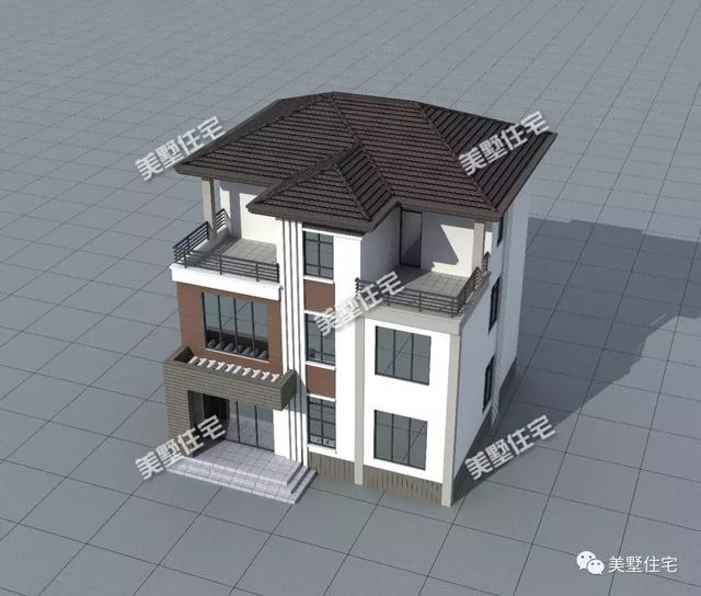 新款現(xiàn)代風別墅設(shè)計圖，外觀簡約時尚，占地116平