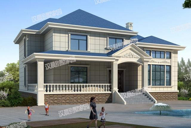 二層農(nóng)村自建房設(shè)計(jì)圖，低調(diào)外觀經(jīng)典內(nèi)涵，實(shí)用美觀