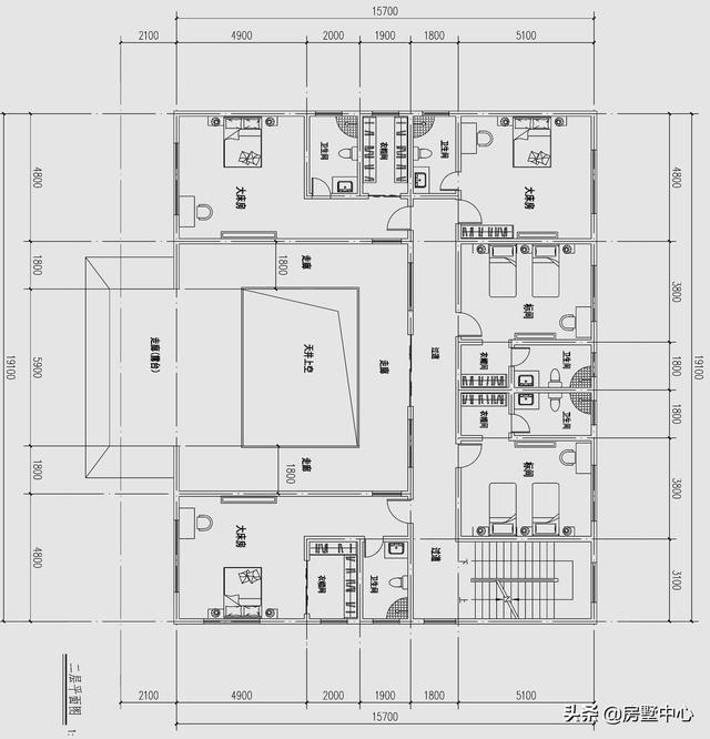 結(jié)合新中式和歐式風格的別墅設(shè)計圖，簡潔大方，古典淡雅