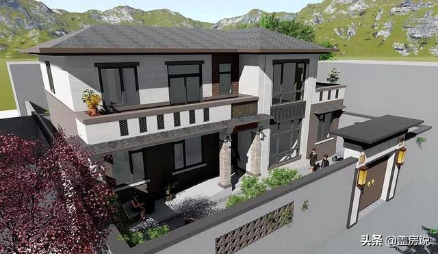 中式別墅設(shè)計圖就是優(yōu)秀，外觀上恬淡安舒，溫潤清雅，內(nèi)部結(jié)構(gòu)實用又簡潔