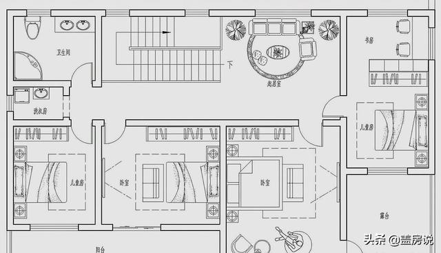 中式別墅設(shè)計圖就是優(yōu)秀，外觀上恬淡安舒，溫潤清雅，內(nèi)部結(jié)構(gòu)實用又簡潔