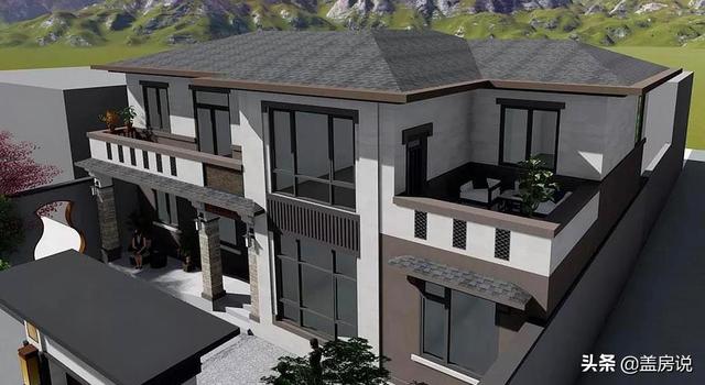 中式別墅設(shè)計圖就是優(yōu)秀，外觀上恬淡安舒，溫潤清雅，內(nèi)部結(jié)構(gòu)實用又簡潔