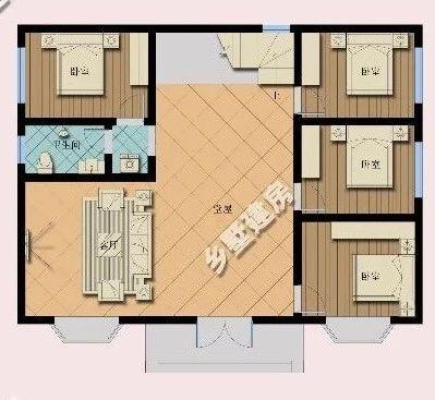 三層經(jīng)典別墅設(shè)計圖，16X10米紅瓦文化石的搭配，引領(lǐng)農(nóng)村新潮流！