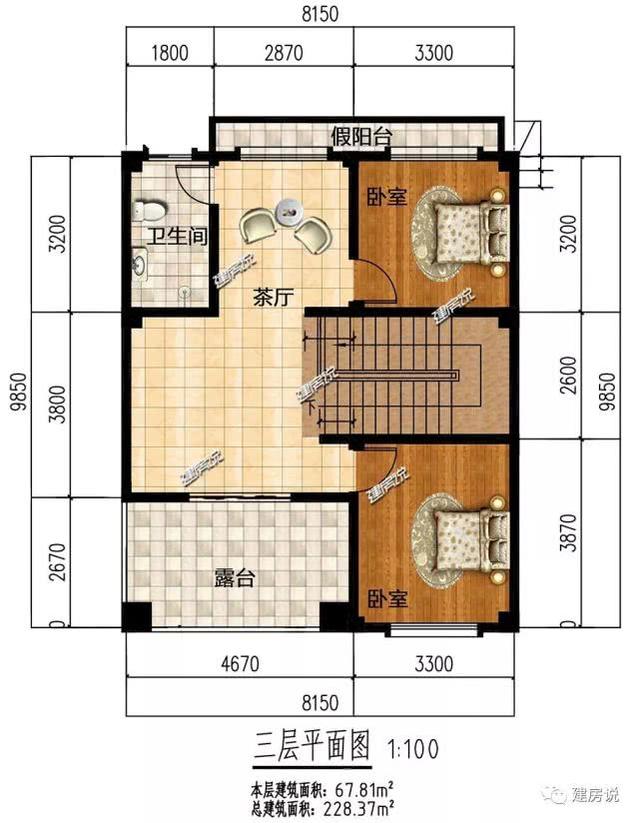 經典別墅設計圖，面寬僅8米，也能建實用好房，讓你風光返鄉(xiāng)