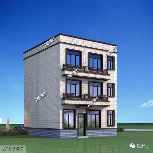 經典別墅設計圖，面寬僅8米，也能建實用好房，讓你風光返鄉(xiāng)