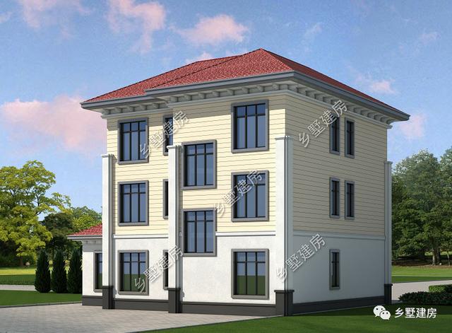 農(nóng)村三層自建別墅設(shè)計(jì)圖，車庫+套房+雙露臺，從此開啟品質(zhì)幸福生活！