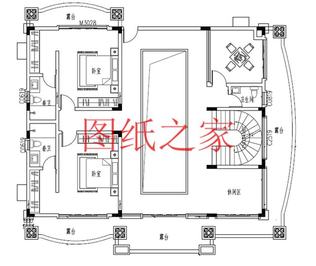 開間15米的三層別墅設(shè)計圖，美觀大氣、舒適實用，造價50萬左右！