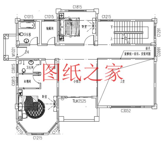 開間15米的三層別墅設(shè)計圖，美觀大氣、舒適實用，造價50萬左右！