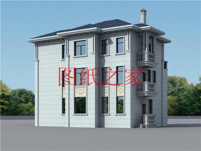 開間15米的三層別墅設(shè)計圖，美觀大氣、舒適實用，造價50萬左右！